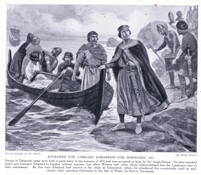 Ethelred the Unready embarking for Normandy AD1013